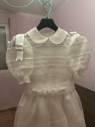 Vestido de comunión niña blanco