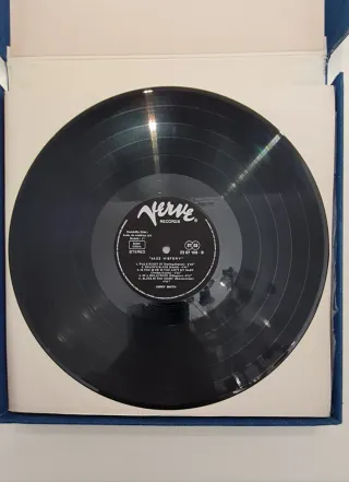 Caja vaquera 10 LPS Historia del Jazz, sello Verve