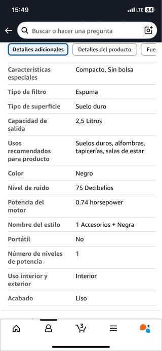 Aspiradora Rowenta sin bolsa