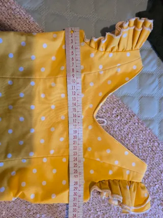 Traje Flamenca Niña Amarillo (tipo Mari Sol) T6