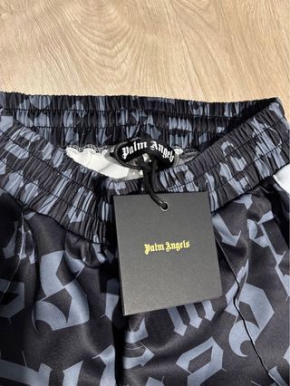Palm Angels Pantaloncini Uomo Nero/Grigio