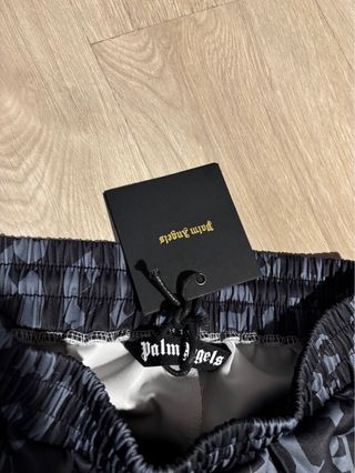 Palm Angels Pantaloncini Uomo Nero/Grigio