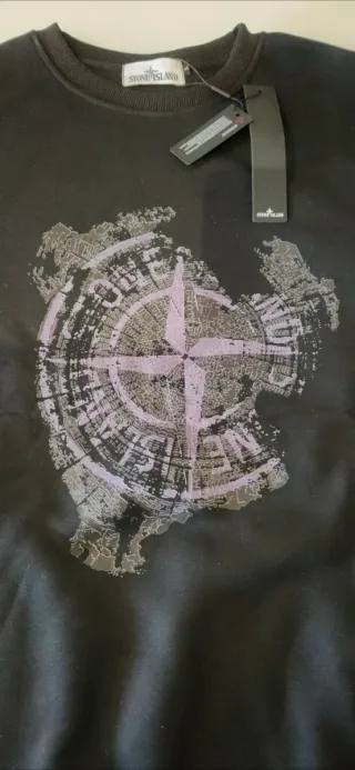 Sudadera Stone Island Negra Talla L