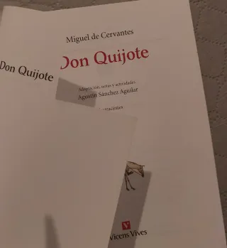 Libro "Don Quijote"