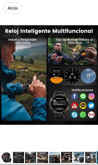 Kospet Tank T4C Reloj GPS AMOLED •PRECINTADO•