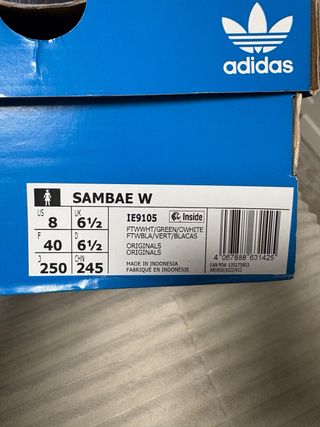 Zapatillas Adidas Samba Blancas y Verdes