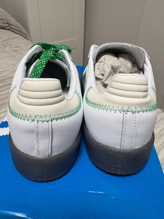 Zapatillas Adidas Samba Blancas y Verdes