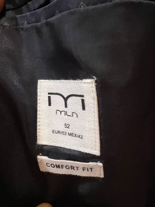 Americana Punto Estructura Milano Azul T.52