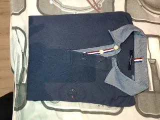 Polo Jack & Jones manga larga azul Talla M