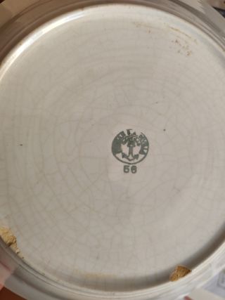 Platos antiguos Pickman porcelana dorada