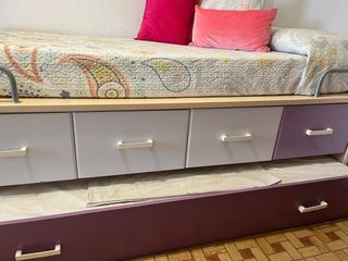 Cama nido con cajones y colchones nuevos