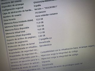 Portátil Lenovo i5 8ª Gen 12GB RAM
