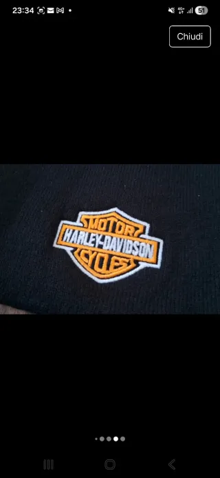 Cappellino Beanie Harley Davidson Invernale
