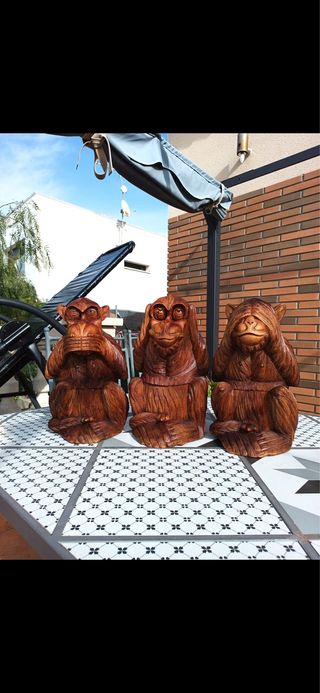 Tres Monos Sabiduría y Suerte