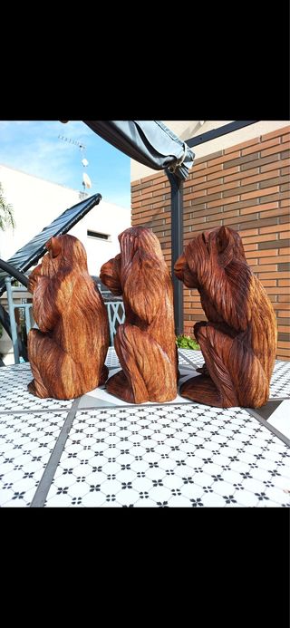 Tres Monos Sabiduría y Suerte