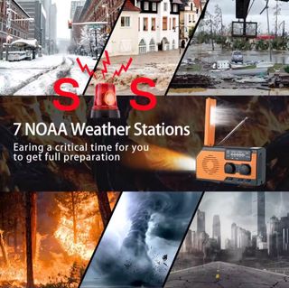 Radio Solar Emergencia 5000mAh Linterna