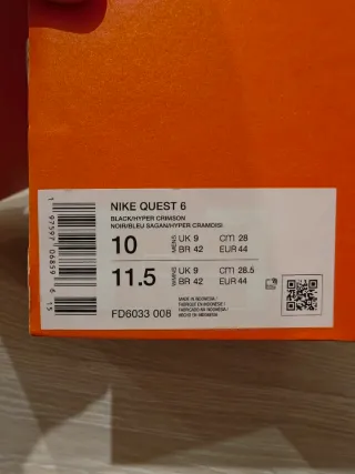 Nike Quest 6 Talla 44 Eur 10 Us