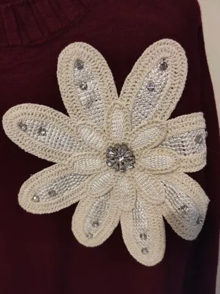 Maglia donna con fiore