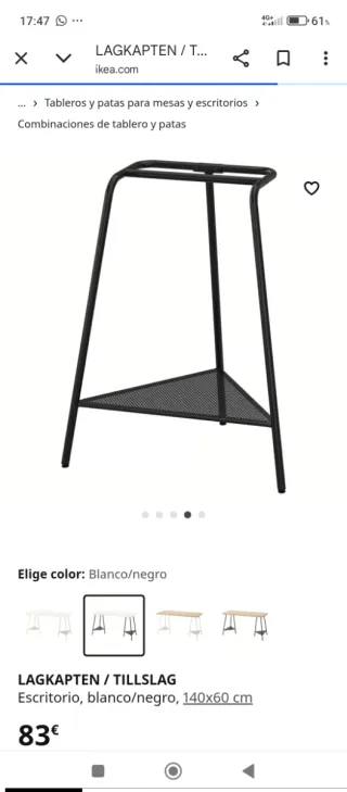 Escritorio Ikea LAGKAPTEN / TILLSLAG