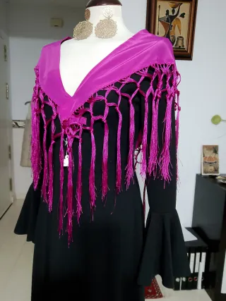 Traje Flamenca Lycra Manga Larga Volante
