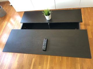 Mesa de centro elevable marrón