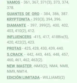 Cromos Adrenalyn XL 25/26 PANINI. Actualizado 24-2