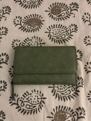 Conjunto Misako bolso + monedero verde