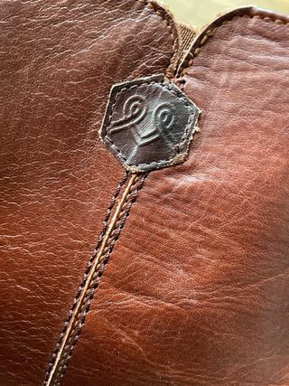 BOTAS ALTAS TACON! VINTAGE MARRON ROJAS 36 BOOTS