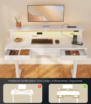 Escritorio Elevable Eléctrico 120x54