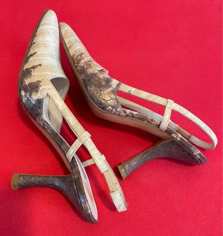 Zapatos Pura Lopez Piel Cocodrilo T 36.5