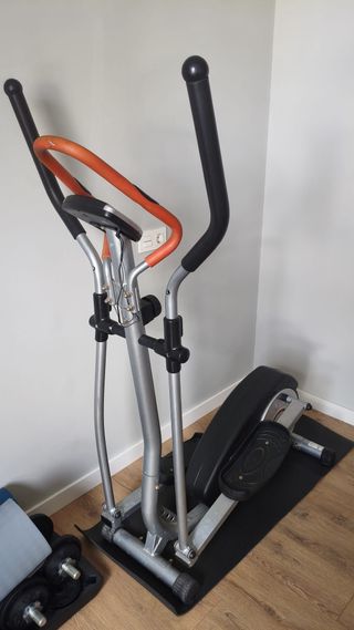 Bicicleta Elíptica Gris y naranja