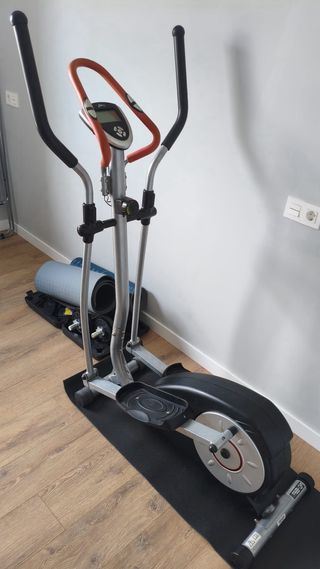 Bicicleta Elíptica Gris y naranja