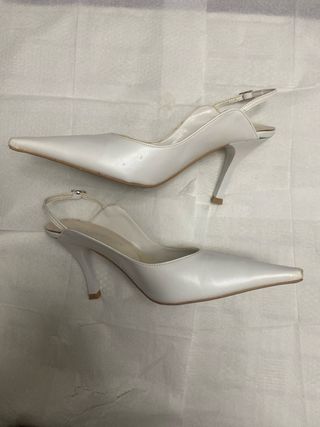 Zapatos de salón MARYPAZ blancos talla 36