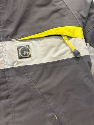 Chaqueta Quechua niño gris y amarillo