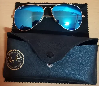 Gafas de Sol Ray-Ban Polarizadas Azul/Dorado