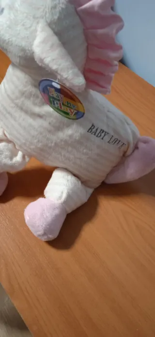 Peluche Pony Rosa Rayas