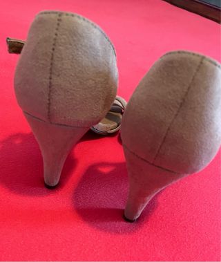 Zapatos Marypaz Talla 36.5 Piel y Ante