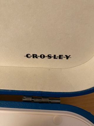 Tocadiscos Portátil Crosley Azul y Beige