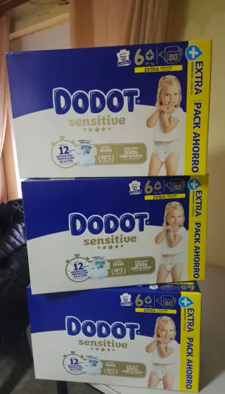 240 Fraldas Dodot Sensitive T6+ (3x80)