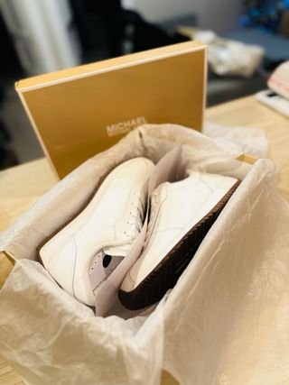 Zapatillas Michael Kors Piel Blanca Rhodes