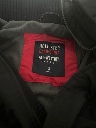 Chaqueta Hollister California Negra