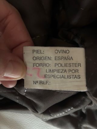 Chaquetón de piel marrón para hombre