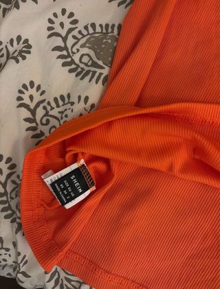 Vestido naranja halter