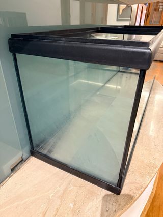 Pecera grande cristal negro