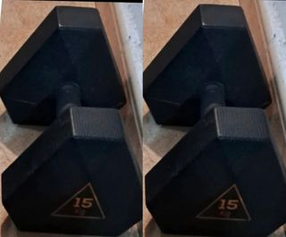 PESAS 2 MANCUERNA DE 10KG Y 2 MANCUERNAS DE 15KG