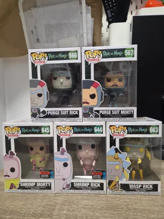Funko Pop Rick y Morty (5 figuras)