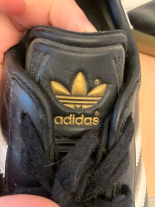 Bambas Zapatillas Adidas Gazelle  de Cuero Negras