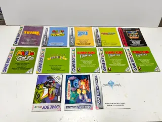 Lote Manuales Videojuegos Game Boy Color/Advance