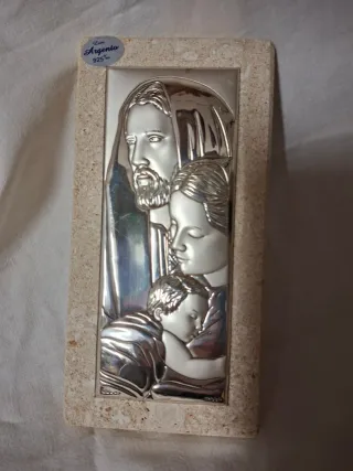 Icona Sacra Famiglia Argento 925%