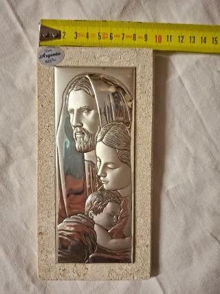 Icona Sacra Famiglia Argento 925%